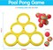 Pool Toys Games Set, Water Sports Toys for Pool Floating Throwing Games with 10 Rainbow Golf EVA Balls, Fun Gifts, Floating Pool Water Toys for Teens Adults and Family(Triangle)